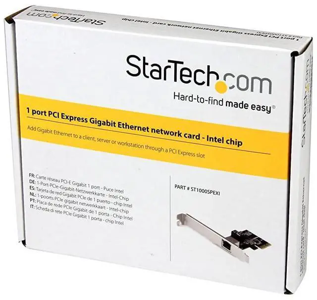 Alt view image 5 of 5 - FOR com 1-Port Gigabit Ethernet Network Card - PCI Express, Intel I210 NIC - Single Port PCIe Network Adapter Card with Intel Chipset (ST1000SPEXI), Black