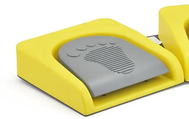 Alt view image 3 of 7 - USB Double 2 Foot Switch Control Pedal Video Game Customized PC Keyboard Multimedia Key Free Drive HID for Push to Talk Yellow