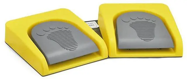 Alt view image 2 of 7 - USB Double 2 Foot Switch Control Pedal Video Game Customized PC Keyboard Multimedia Key Free Drive HID for Push to Talk Yellow