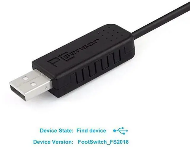 Alt view image 7 of 7 - USB Double 2 Foot Switch Control Pedal Video Game Customized PC Keyboard Multimedia Key Free Drive HID for Push to Talk Yellow