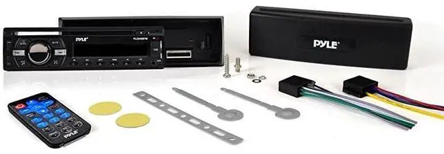 Alt view image 4 of 5 - FOR-Boat Bluetooth Marine Stereo Receiver Marine Head Unit Din Single Stereo Speaker Receiver Wireless Music Streaming HandsFree Calling CD PlayerMP3USBAUX AM FM Radio  PLCD43BTM Black