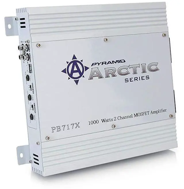 Main image of FOR-2 Channel Car Stereo Amplifier 1000W Dual Channel Bridgeable High Power MOSFET Audio Sound Auto Small Speaker Amp Box w Crossover Variable Gain Control RCA INOUT LED Indicators Pyle PB717X