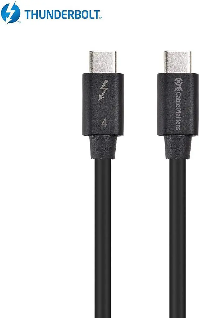 Alt view image 7 of 7 - [Intel Certified] 40Gbps USB4 Thunderbolt 4 Cable 3.3ft with 8K Video and 100W Charging - 1m - Backwards Compatible with Thunderbolt 3 Cable and USB-C