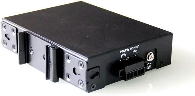 Alt view image 4 of 7 - FOR WIWAV WDH-5GT-POE 10/100/1000Mbps Unmanaged 5-Port PoE Industrial Ethernet Switches with DIN Rail/Wall-Mount (Fanless-30??~75??)