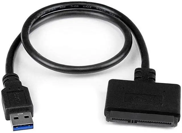 Main image of com SATA to USB Cable - USB 3.0 to 2.5 SATA III Hard Drive Adapter - External Converter for SSD/HDD Data Transfer (USB3S2SAT3CB)