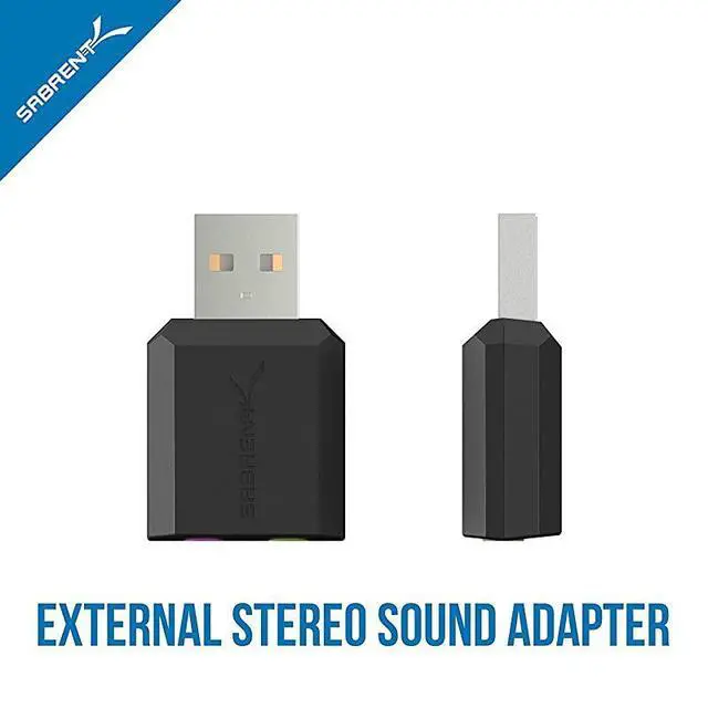 Alt view image 2 of 7 - FOR USB External Stereo Sound Adapter for Windows and Mac Plug and Play No Drivers Needed AUMMSA