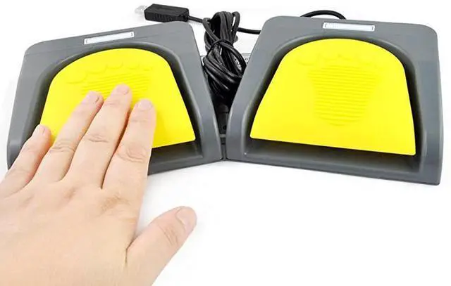 Alt view image 6 of 7 - FOR-USB Double 2 Foot Switch Control Pedal Video Game Customized PC Keyboard Multimedia Key Free Drive HID