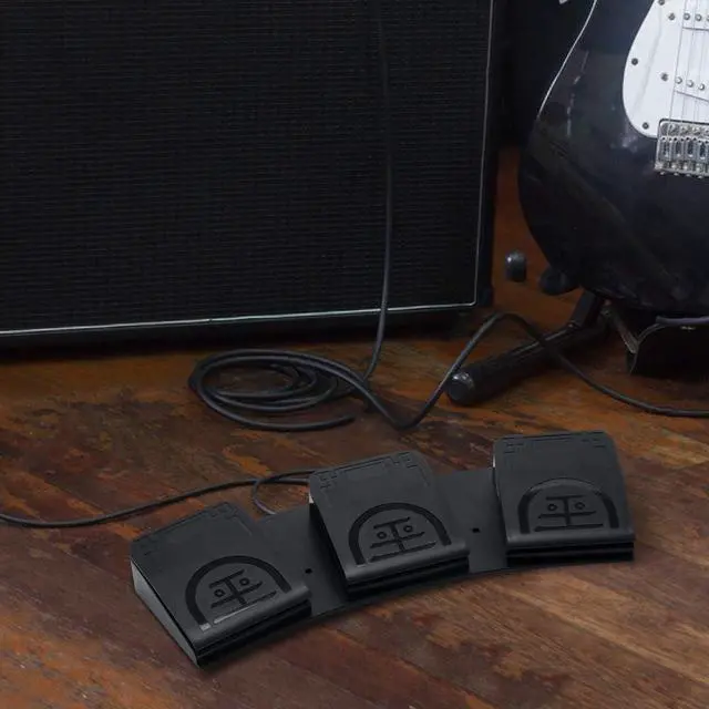 Alt view image 6 of 7 - FOR-Upgraded USB Triple Foot Pedal Switch Control 3 Three Key Footswitch Program Customized Computer Keyboard Mouse Game Action HID