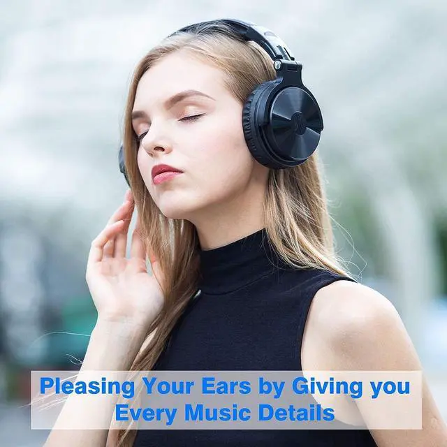 Alt view image 3 of 7 - FOR Xiaogan Bluetooth Over Ear Headphones - Wireless/Wired 110 Hrs Stereo Bluetooth Headsets Foldable Headset with Deep Bass 50mm Neodymium Drivers for PC/Phone - Studio Wireless(Y80B)