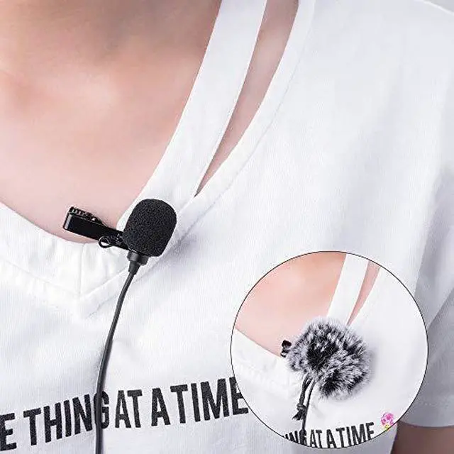 Alt view image 6 of 7 - FOR XLR Microphone CVMV02O 2 Pack 59ft Phantom Power Omnidirectional Lavalier Lapel Microphone for Canon Sony Panasonic Camcorders ZOOM H4n H5 H6 Tascam DR40 DR60D DR70D DR100 Recorders