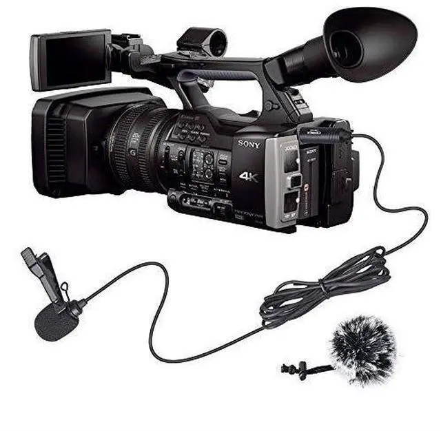 Alt view image 5 of 7 - FOR XLR Microphone CVMV02O 2 Pack 59ft Phantom Power Omnidirectional Lavalier Lapel Microphone for Canon Sony Panasonic Camcorders ZOOM H4n H5 H6 Tascam DR40 DR60D DR70D DR100 Recorders