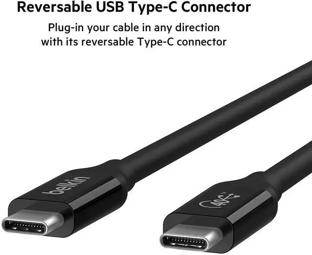 Alt view image 5 of 7 - FOR USB 4 Cable 2.6ft (0.8m) USB IF Certified with Power Delivery up to 100W 40 Gbps Data Transfer Speed and Backwards Compatible with Thunderbolt 3 USB 3.2 and More