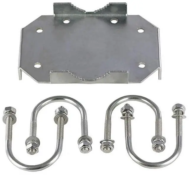 Main image of FOR XBoom MIMO Antenna Mast CrossOver Bracket Kit for 125 to 20 OD Pipes Includes Heavy Duty RightAngle Plate Mounting Hardware