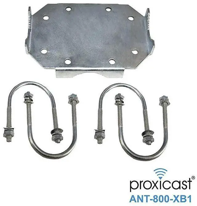Alt view image 2 of 7 - FOR XBoom MIMO Antenna Mast CrossOver Bracket Kit for 125 to 20 OD Pipes Includes Heavy Duty RightAngle Plate Mounting Hardware