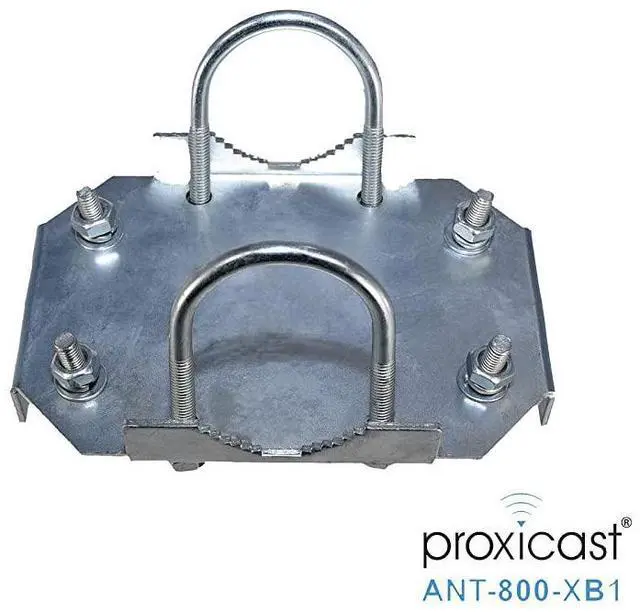 Alt view image 3 of 7 - FOR XBoom MIMO Antenna Mast CrossOver Bracket Kit for 125 to 20 OD Pipes Includes Heavy Duty RightAngle Plate Mounting Hardware