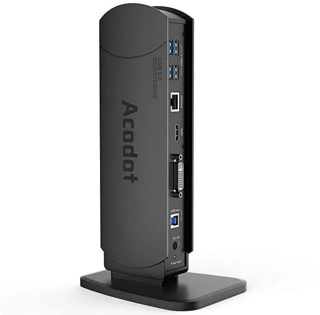 Main image of FOR USB 30 Universal Laptop Docking Station Dual Monitor Dock Support Windows Equipped with Dual HDMI and DVIVGA Gigabit Ethernet Audio 6 USB Ports