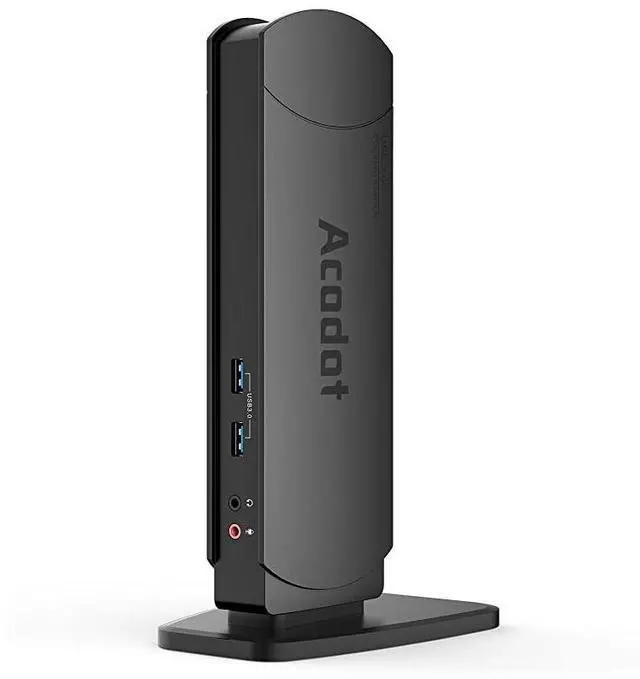 Alt view image 2 of 7 - FOR USB 30 Universal Laptop Docking Station Dual Monitor Dock Support Windows Equipped with Dual HDMI and DVIVGA Gigabit Ethernet Audio 6 USB Ports