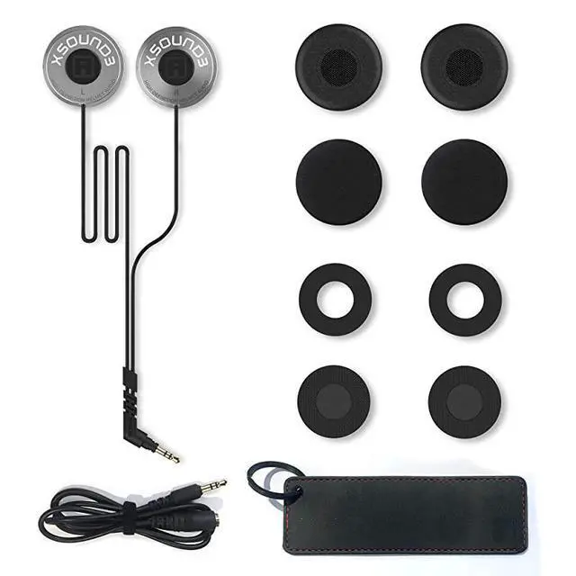 Alt view image 4 of 7 - FOR XSound 3 Full Range High Definition Audio Helmet Speaker with a 35mm Plug for Bluetooth Headset Comms Smartphones and Throat Mics for Motorcycle Ski and Snowboard Helmets