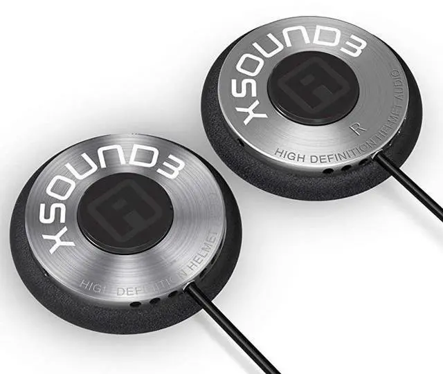 Alt view image 3 of 7 - FOR XSound 3 Full Range High Definition Audio Helmet Speaker with a 35mm Plug for Bluetooth Headset Comms Smartphones and Throat Mics for Motorcycle Ski and Snowboard Helmets