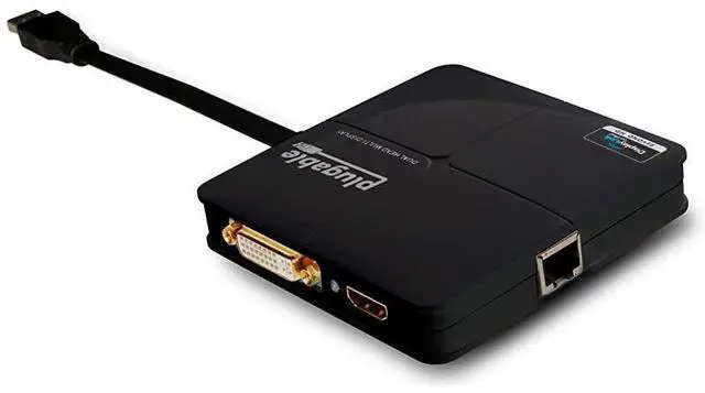 Main image of FOR-USB 3.0 Universal Mini Laptop Docking Station for Windows and Mac (Dual Video HDMI and DVI/VGA, Gigabit Ethernet)