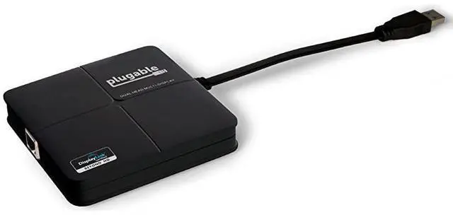 Alt view image 2 of 4 - FOR-USB 3.0 Universal Mini Laptop Docking Station for Windows and Mac (Dual Video HDMI and DVI/VGA, Gigabit Ethernet)