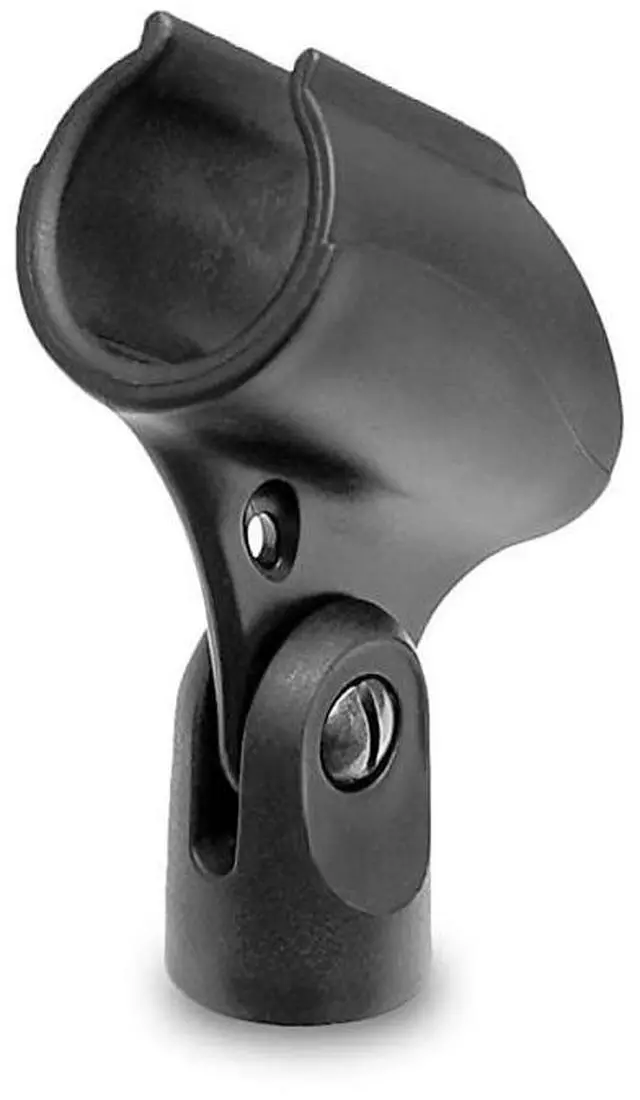 Alt view image 2 of 3 - FOR-Universal Microphone Stand M6 Mic Mount Holder and Height Adjustable from 275 to 575 Inch High w Compact Round Base Plate Quick Setting LockTight Knob Lightweight and Reliable PMKS40