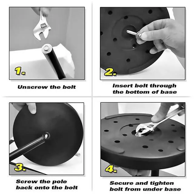 Alt view image 3 of 3 - FOR-Universal Microphone Stand M6 Mic Mount Holder and Height Adjustable from 275 to 575 Inch High w Compact Round Base Plate Quick Setting LockTight Knob Lightweight and Reliable PMKS40