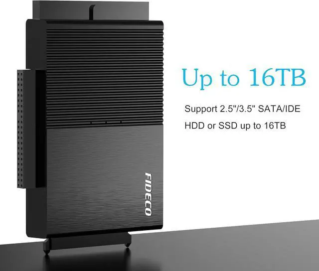 Alt view image 4 of 7 - FOR-USB 3.0 to SATA or IDE Adapter Hard Drive Adapter Cable Universal for 2.5/3.5 inch SATA HDD/SSD & IDE HDD with 12V Power Adapter