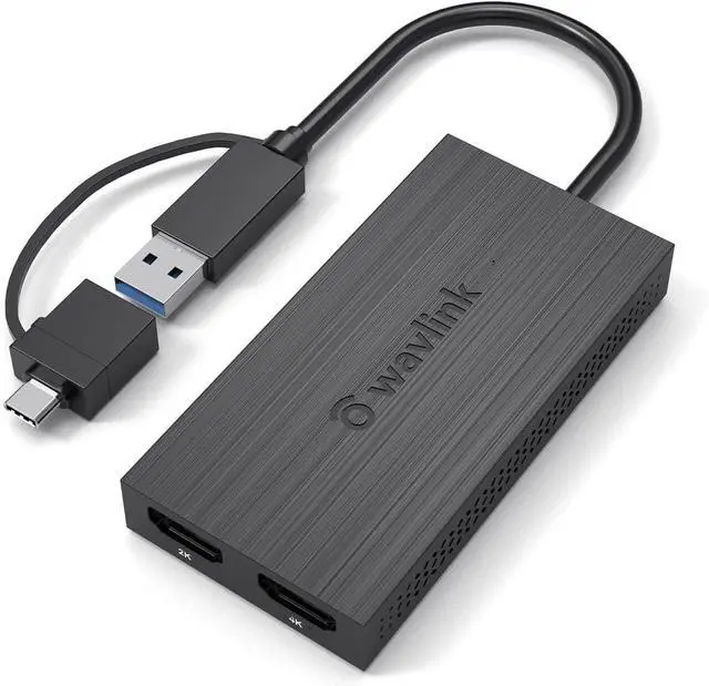Main image of FOR-USB 3.0 to HDMI for Dual Monitors USB C to HDMI Universal Video Graphics Adapter 4K@30Hz 1080p@60Hz Thunderbolt 3/4 for Windows 7/8/8.1/10/11 Mac OS 10.10x or Above Chrome OS Android