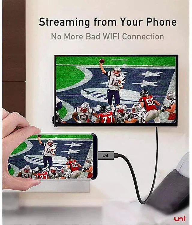 Alt view image 3 of 7 - FOR-USB C to HDMI Cable for Home Office 6ft (4K@60Hz),  USB Type C to HDMI Cable, Thunderbolt 3 Compatible with MacBook Pro 2020/2019, MacBook Air/iPad Pro 2020, Surface Book 2, Galaxy S20 and More