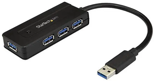 Main image of FOR-com 4 Port USB 30 Hub with Charge Port Small and Compact Powered Mini USB Port Expander w Multiple Ports ST4300MINI