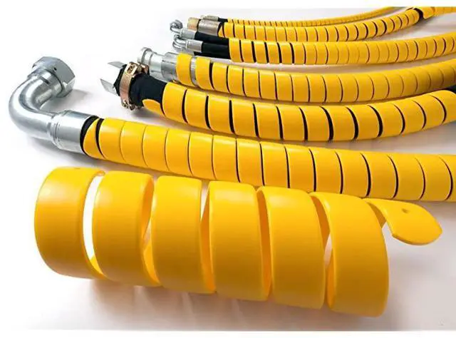 Alt view image 6 of 6 - Spiral Wrap Hose Protector 10 OD 25 Length Yellow