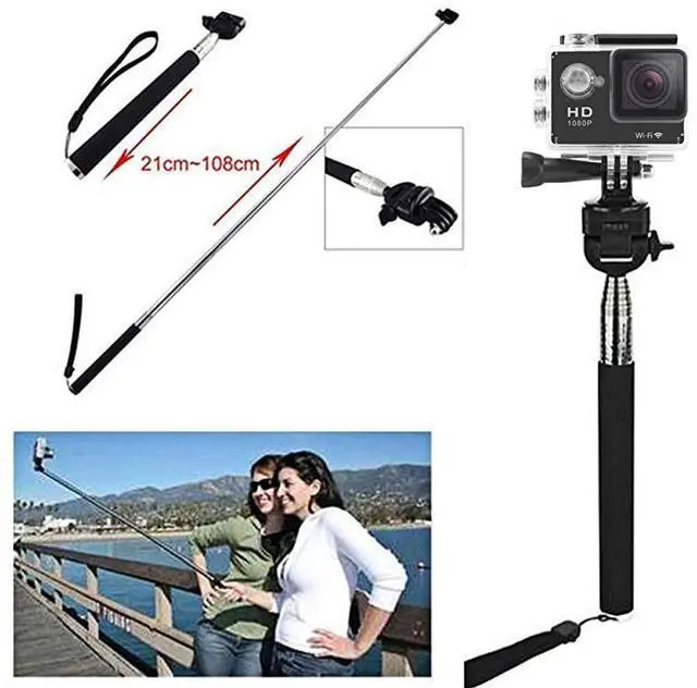 Alt view image 4 of 7 - FOR-Universal Action Camera Accessories Bundle-Head Chest Strap Mount/Selfie Stick/Floating Hand Grip Compatible with Campark ACT74 X40 X35/Dragon Touch 4K/AKASO EK7000 Brave 4 5 6/Vantop Moment