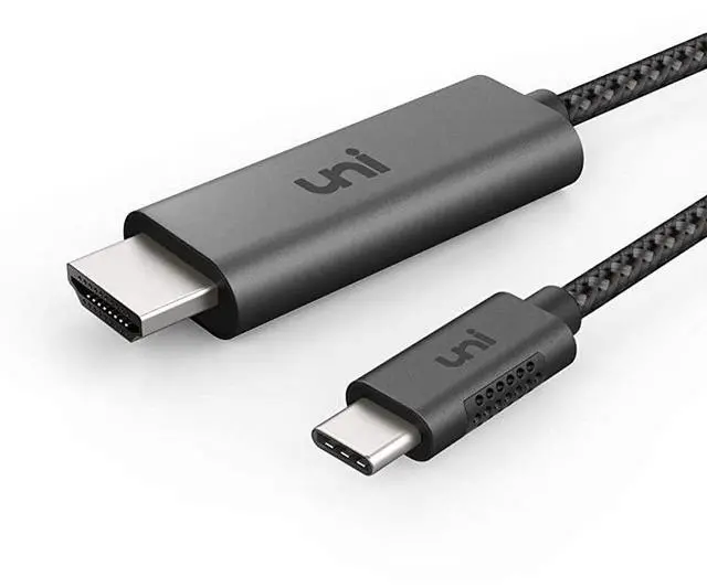 Main image of USB C to HDMI Cable | 10ft 4K60Hz  USB TypeC to HDMI Braided Cable Thunderbolt 3 Compatible for Samsung S20 S10 S9 MacBook Pro 20202019 MacBook AiriPad Pro 2020 and More