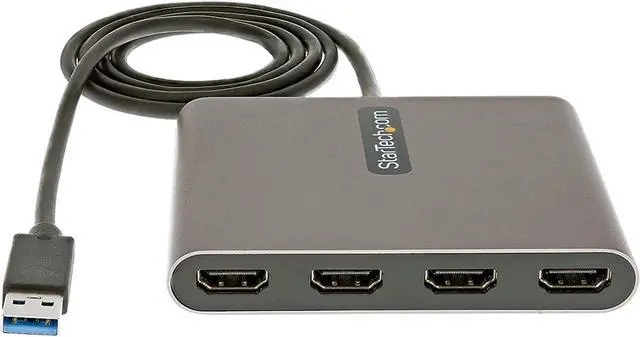 Alt view image 7 of 7 - South City Mall.com USB 3.0 to 4x HDMI Adapter - External Video & Graphics Card - USB Type-A to Quad HDMI Display Adapter Dongle - 1080p 60Hz - Multi Monitor USB A to HDMI Converter - Windows Only (U