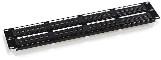 Alt view image 3 of 5 - FOR-UL Listed Rackmount or Wall Mount 48 Port Patch Panel RJ45 Patch Panel