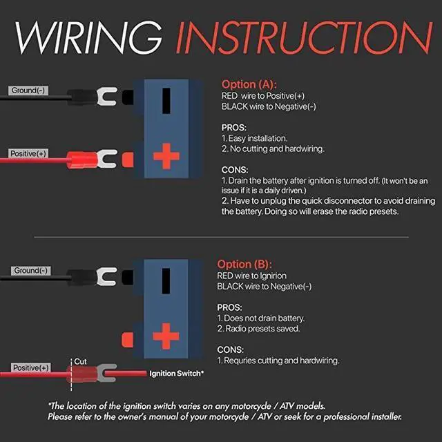 Alt view image 5 of 7 - FOR-RE9X Waterproof Bluetooth Motorcycle Stereo Speakers 78125 in Handlebar Mount MP3 Music Player Audio Amplifier System ATV 4Wheelers USB AUX FM Radio