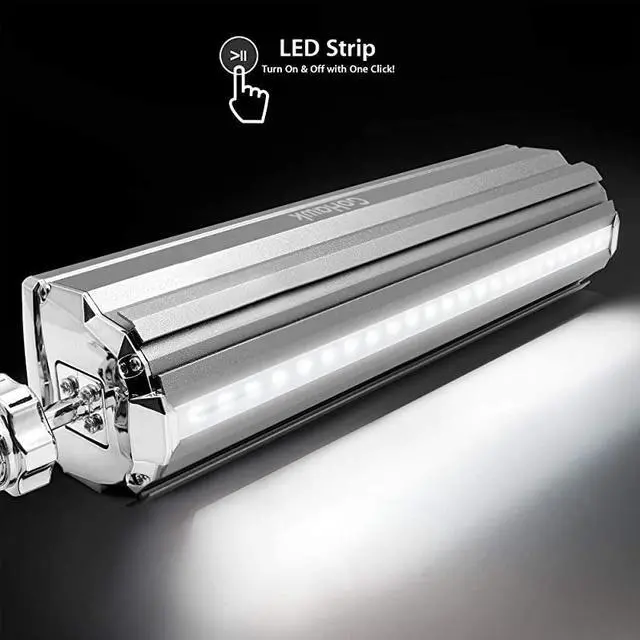 Alt view image 4 of 7 - FOR-RE9X Waterproof Bluetooth Motorcycle Stereo Speakers 78125 in Handlebar Mount MP3 Music Player Audio Amplifier System ATV 4Wheelers USB AUX FM Radio