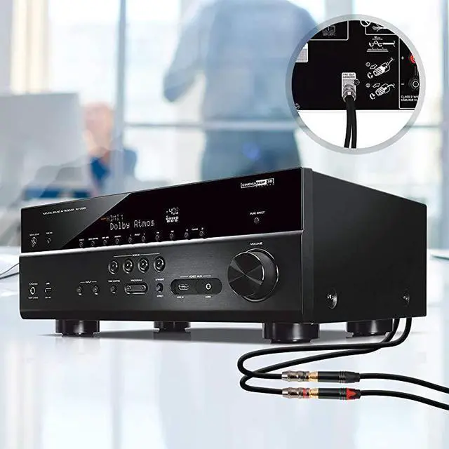 Alt view image 5 of 5 - FOR-RCAPhono Splitter Cable RCA Male to Dual Female Gold Plated Adapter Stereo Audio YCable Heavy Duty for subwoofer 1 Male to 2 Female 1025 cm