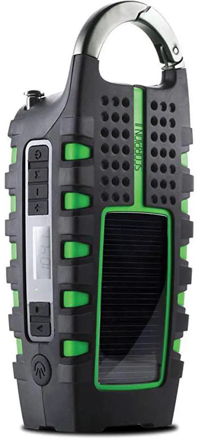 Main image of Rugged Multipowered Portable Emergency Weather Radio & Flashlight, Green (NSP101WXGR)