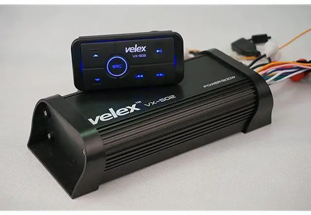 Main image of FOR-Resistant Bluetooth Marine 4 Channel Class A/B Amplifier Media Stereo on Boats UTV ATV Golf Carts and Cars