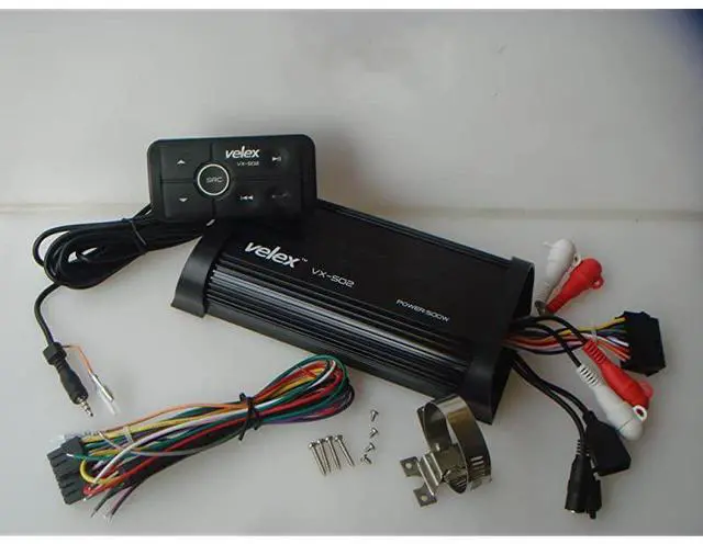 Alt view image 4 of 6 - FOR-Resistant Bluetooth Marine 4 Channel Class A/B Amplifier Media Stereo on Boats UTV ATV Golf Carts and Cars