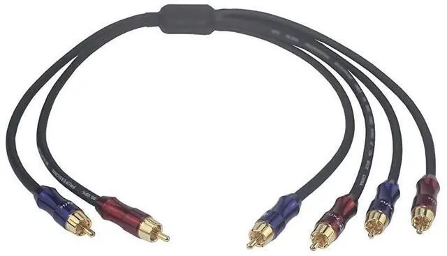 Main image of FOR-RCA Stereo Plug Male to Dual RCA Stereo Plug Male 1 Input 2 Output Stereo Audio Splitter CableGold Plated Plug 4n OFC Pure Copper Wire 15ft 50cm
