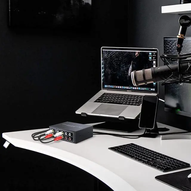 Alt view image 5 of 7 - FOR-RCA Stereo Audio Switch 4-Way Bi-Directional L/R Sound Channel Audio Switch Splitter RCA Stereo Switch Selector for DVD Stereo Speaker CD Player