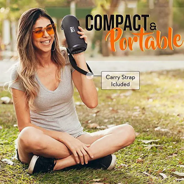 Alt view image 6 of 7 - FOR-Wireless Portable Bluetooth Boombox Speaker 100 Watt Rechargeable Boom Box Speaker Portable Music Barrel Loud Stereo System with AUX Input MP3USBSD Port Fm Radio 25quot Tweeter PBMSPG3BK