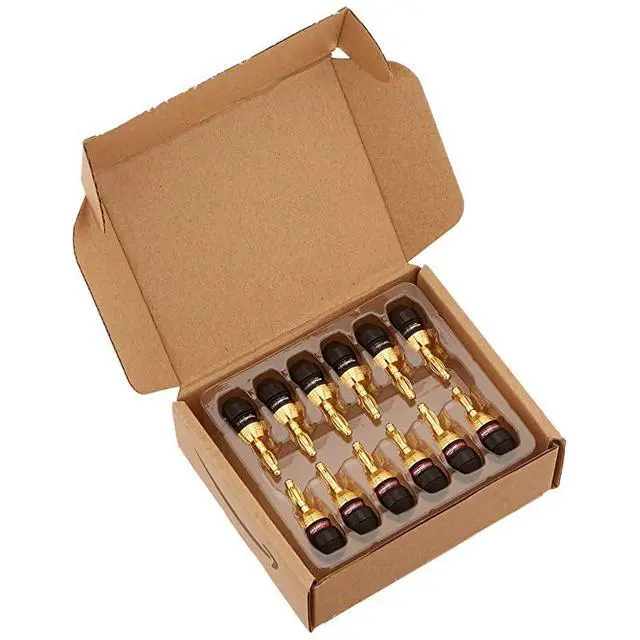 Alt view image 4 of 4 - FOR-Speaker Connector Banana Plugs 6 pairs