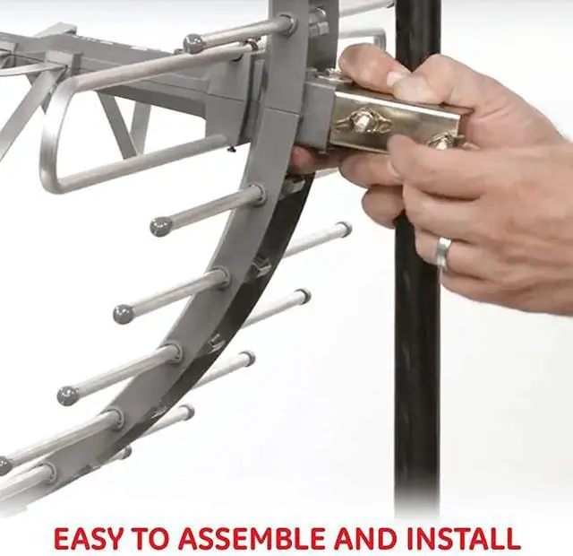 Alt view image 4 of 7 - FOR-Pro Attic Mount TV Antenna Outdoor Attic Long Ran Antenna Digital HDTV Antenna 4K 1080P VHF UHF Compact Design 29884