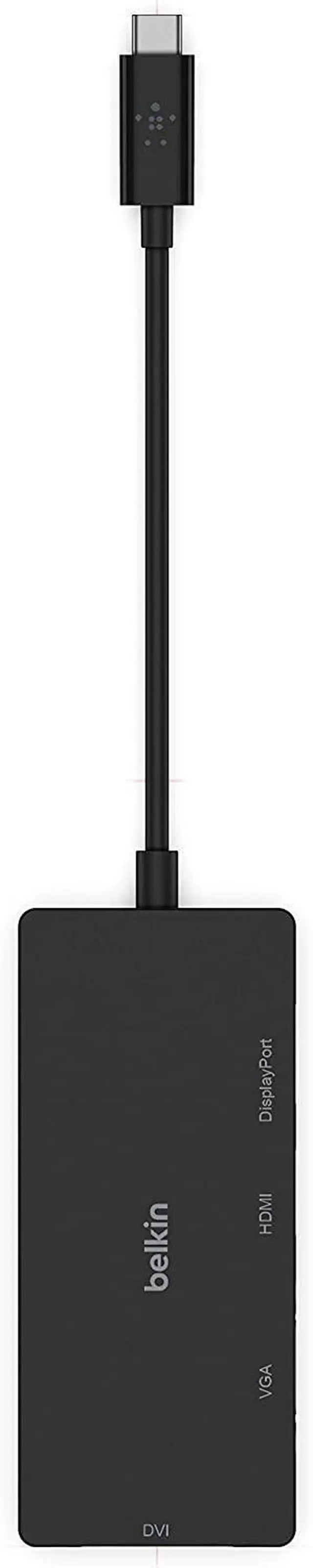 Alt view image 4 of 7 - for Multiport USB-C Adapter (USB-C Video Adapter w/VGA DVI 4K HDMI 4K DisplayPort) Connect Your USB-C Laptop to Any Display (AVC003btBK)