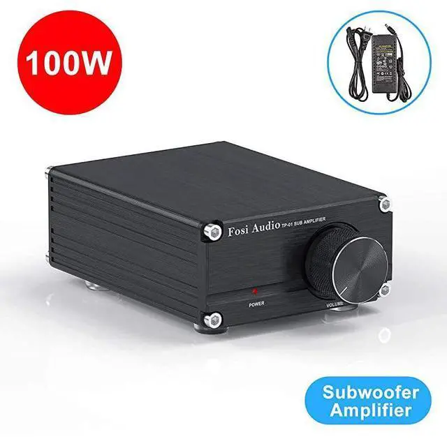 Main image of FOR-Amplifier Receiver 100Watt Mini HiFi Digital Class D Integrated Stereo Audio Amp for Sub Bass + Power Supply TP01