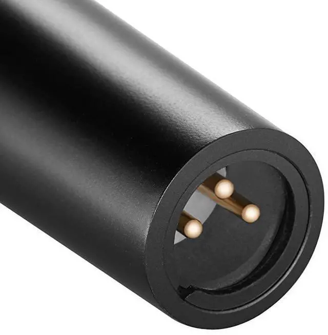 Alt view image 4 of 7 - FOR-Cardioid Dynamic Microphone with XLR Male to XLR Female Cable, Rigid Metal Construction for Professional Musical Instrument Pickup, Vocals, Broadcasting, Speech, Black (NW-040)